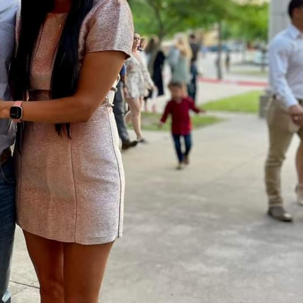 NWT Express Mini Dress Backless Stunning Shimmery Shiny Rose Gold